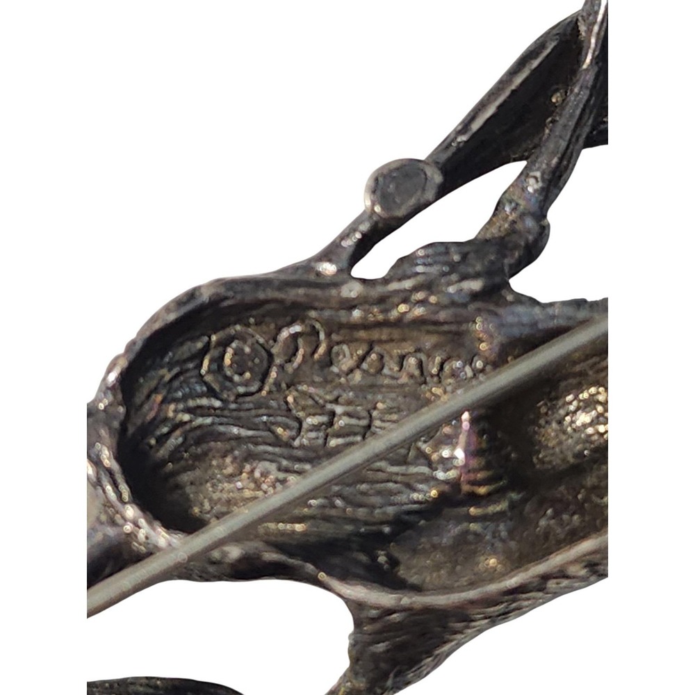 Pearce Design Sterling Silver‎ 925 Field Mouse Brooch Pin - Picture 4 of 4